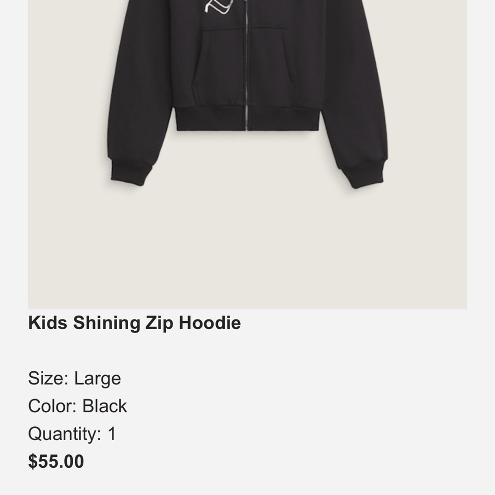 NWT Vans Shining Black Full-Zip Hoodie - Picture 2 of 12